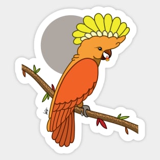 Candy Corn Cockatoo Sticker